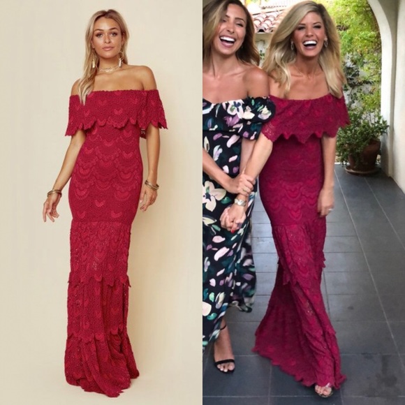 Nightcap Clothing Positano Lace Maxi 